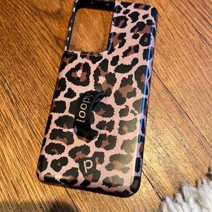 Samsung galaxy s21 ultra loopy case - cheetah